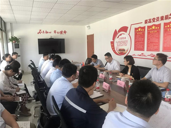 集团党委委员、副总经理杨强民一行赴南宫官网新资料发展“不忘初心、 服膺使命”主题教育蹲点调研