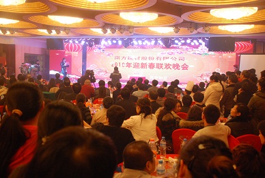 公司进行2009年总结暨迎春团拜会
