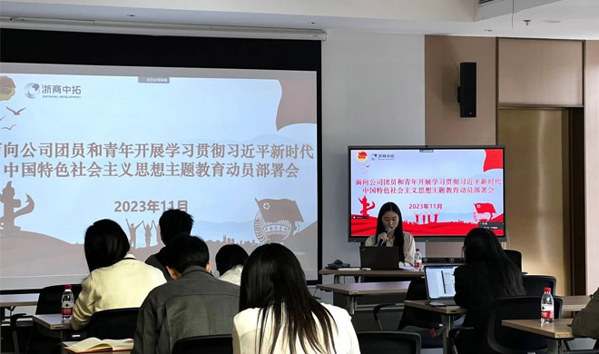 公司团委组织团员和青年召开学习贯彻习近平新时期中国特色社会主义思想主题教育工作会议